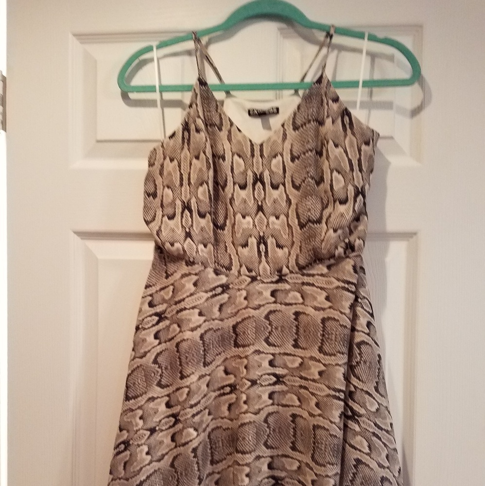 Express Snakeskin Print Dress